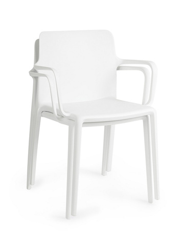 BIZZOTTO krzesło ogrodowe CHLORIS ARM     białe