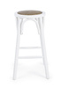 BIZZOTTO krzesło barowe CIRCLE białe