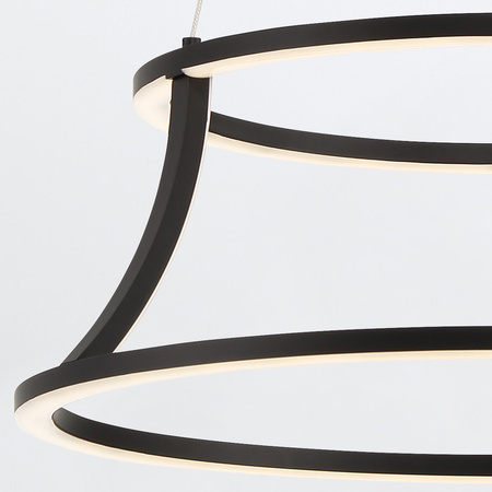 Żyrandol Cadoux - Matowa czerń Quintiesse Eurofase QN-CADOUX-P-BK