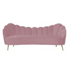 RICHMOND sofa COSETTE PINK - welur, podstawa złota