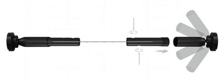 BIZZOTTO lampa podłogowa VARUNI czarna