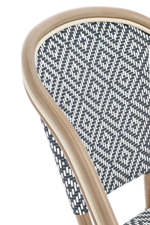 BIZZOTTO krzesło ogrodowe SILVEIRA        czarne