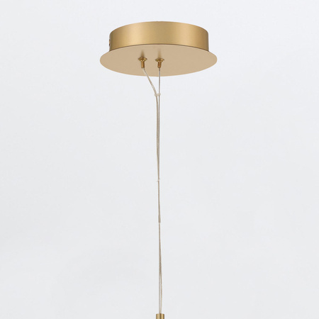 Mała lampa wisząca Kepler - 1 źródło światła - Szczotkowane złoto Quintiesse Eurofase QN-KEPLER-1P-S-BG