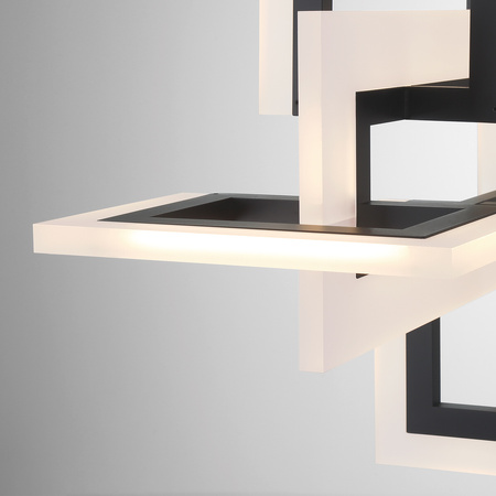 Średnia lampa wyspowa Inizio - Matowa czerń Quintiesse Eurofase QN-INIZIO-LP-M-BK