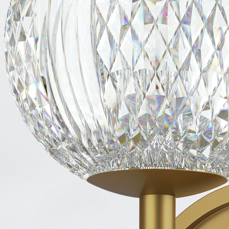 Kinkiet LED Marni - Naturalny mosiądz Quintiesse QN-MARNI-1WB-NBR