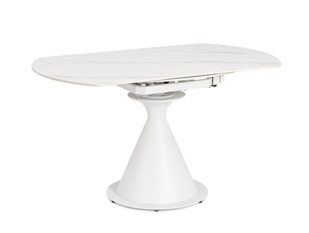 BIZZOTTO stół ogrodowy JONNI 85-135       biały / rozkładany
