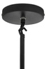 Lampa wisząca CANDELABR 6 czarna - aluminium, szkło