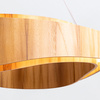 Lampa wisząca Horizon Brązowy, Drewno Quintiesse Accord QN-HORIZON-RING-LED-80-TEAK