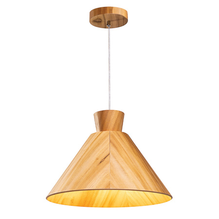 Lampa wisząca Conical Brązowy, Drewno Quintiesse Accord QN-CONICAL-P-M-TEAK