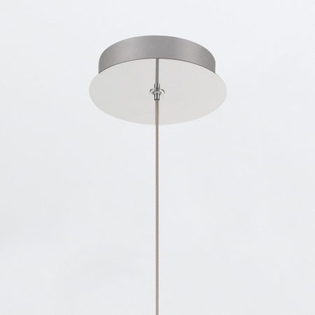 Mała lampa wisząca Palmas - 1 źródło światła - Polerowany nikiel Quintiesse Eurofase QN-PALMAS-1MP-PN