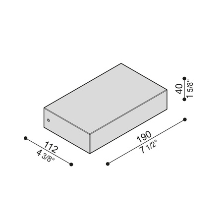 Lombardo LL1120113 Lampa ścienna Trend Flat 200