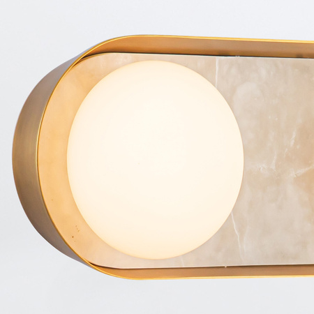 Kinkiet LED Alonso - Vintage mosiądz Quintiesse QN-ALONSO3-VBS-AR