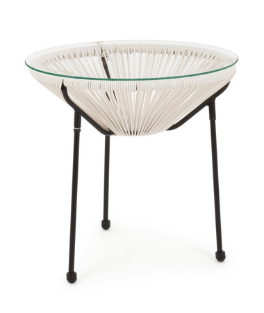 BIZZOTTO stolik ogrodowy PARKER biały