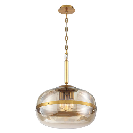 Lampa wisząca Nottingham - 3 źródła światła - Antyczny mosiądz Quintiesse Eurofase QN-NOTTINGHAM-3P-AB