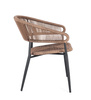 BIZZOTTO krzesło ogrodowe ALGAIDA         brązowe