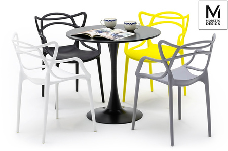 MODESTO krzesło HILO czarne-polipropylen