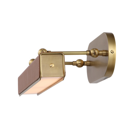 Średnia obrazówka LED Valise Picture - Vintage mosiądz, skóra koniakowa Quintiesse QN-VALISE-PL-M-VBS-CL