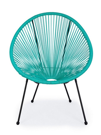 BIZZOTTO krzesło ogrodowe PARKER          turkusowe