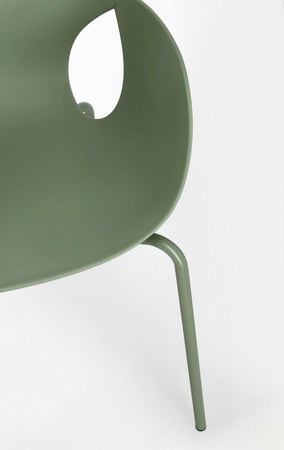 BIZZOTTO krzesło LENNOX ARM zielone