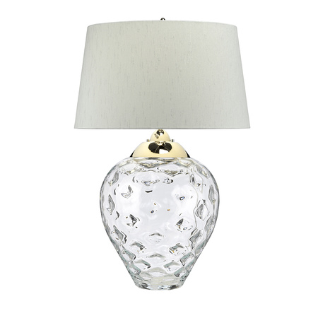 Duża lampa stołowa Samara - 2 źródła światła Samara Quintiesse  QN-SAMARA-TL-LRG-CLR