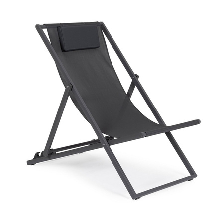 BIZZOTTO leżak ogrodowy składany TAYLOR   szary