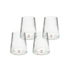 KARE komplet 4 szklanek RIFFLE 440ml      transparentny