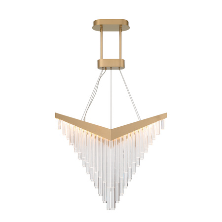 Żyrandol Vivien - Szczotkowane złoto Quintiesse Eurofase QN-VIVIEN-P-L-BG