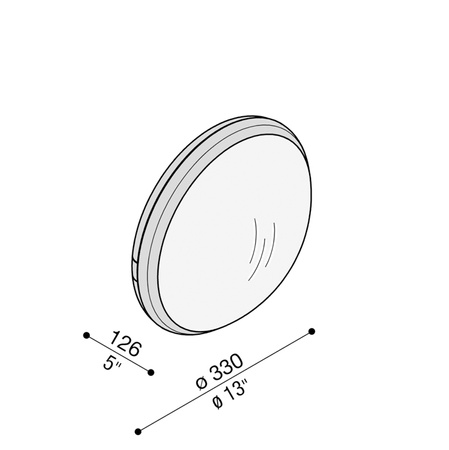 Lombardo LB58122 Lampa ścienna Class Tonda 330