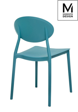 MODESTO krzesło FLEX morskie - polipropylen