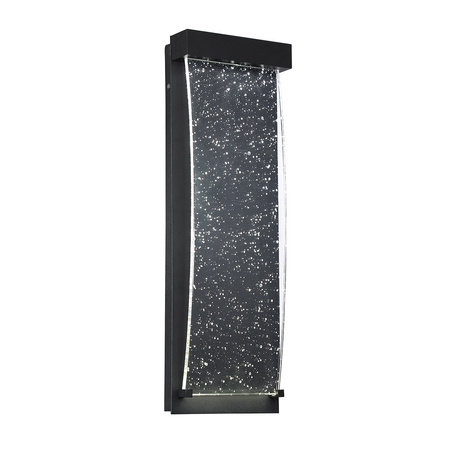 Mała latarnia naścienna Kabo - Teksturowana czerń Quintiesse Eurofase QN-KABO-S-BK