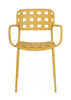 BIZZOTTO krzesło ogrodowe CLOVER ARM      żółte