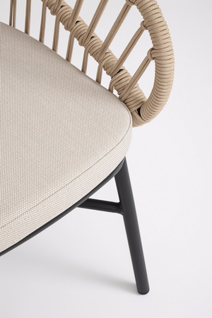 BIZZOTTO krzesło ogrodowe ODIVELAS        beżowe