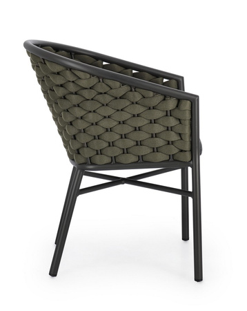 BIZZOTTO krzesło ogrodowe MARGALIDA       szare / zielone