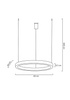Lampa wisząca RING 60 złota - LED, stal