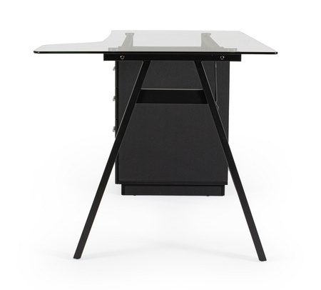 BIZZOTTO biurko CHARLIE czarne