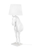 Lampa podłogowa KOŃ HORSE STAND S biała - włókno szklane