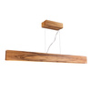Lampa wyspowa Clean Brązowy, Drewno Quintiesse Accord QN-CLEAN-LED-LP-127-TEAK