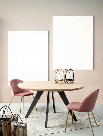 BIZZOTTO krzesło TANYA VELVET różowe