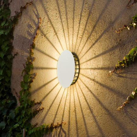 Vibia Meridiano Lampa Ścienna LED, 26 GL, 5 cm, Biały Mat Satyna