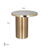 RICHMOND stolik NAYA szczotkowane złoto