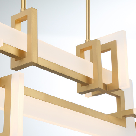 Mała lampa wyspowa Inizio - Szczotkowane złoto Quintiesse Eurofase QN-INIZIO-LP-S-BG