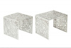 INVICTA zestaw stolików ABSTRACT srebrny - aluminium