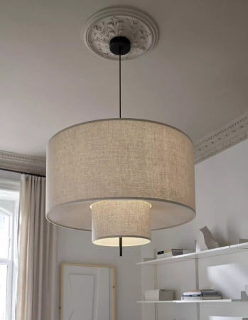 Lampa wisząca Margin beżowa śr. 90 cm 21330/9D