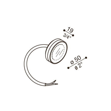 Lombardo LL1260093 Lampa ścienna Ago Top