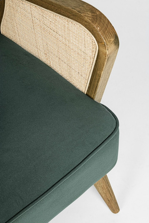 BIZZOTTO fotel VIRNA zielony