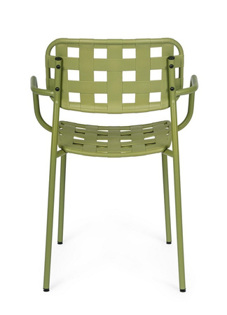 BIZZOTTO krzesło ogrodowe CLOVER ARM      zielone