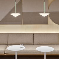 Vibia Tempo Lampa Wisząca LED, 205 wys. 200 cm, Grafitowy Mat