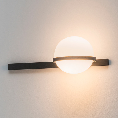 Vibia Palma Lampa Ścienna LED, 1-punktowa, szer. 55, wys. 19, GL 25 cm, Grafitowy Mat