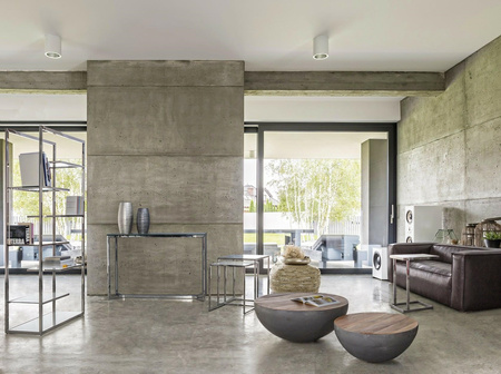 BIZZOTTO stolik kawowy LANCASTER 90       szary