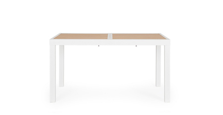 BIZZOTTO stół ogrodowy HILIJA 140-210     biały / rozkładany